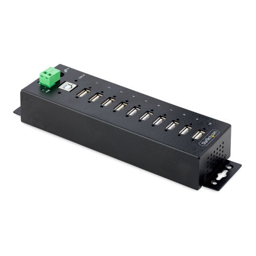 StarTech.com USB210AIND-USB-A-HUB interface hub USB 2.0 Type-B 480 Mbit/s Black