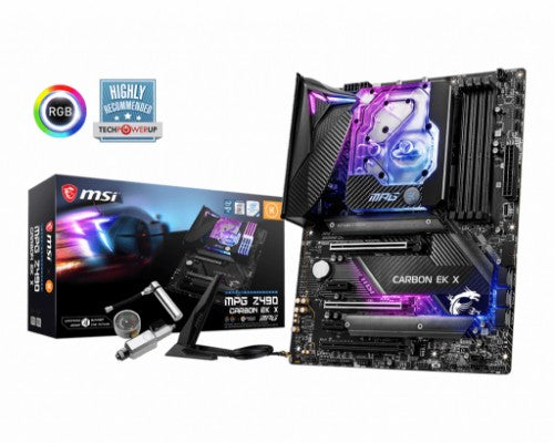 MSI MPG Z490 CARBON EK X Intel Z490 LGA 1200 (Socket H5) ATX