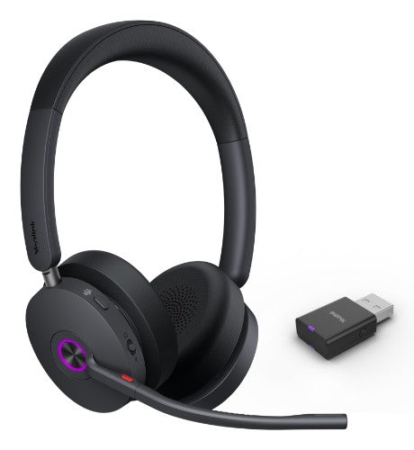 Yealink WH68 Hybrid Teams Headset Wired & Wireless Head-band Calls/Music USB Type-C Bluetooth Black