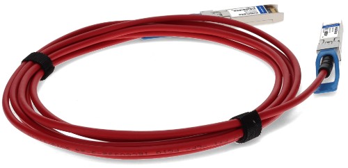 AddOn Networks SFP-H10GB-CU2-5M-RD-AO InfiniBand/fibre optic cable 98.4" (2.5 m) SFP+ DAC Red, Stainless steel
