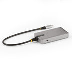 StarTech.com HB31C3A1CDPPD3 interface hub USB 3.2 Gen 2 (3.1 Gen 2) Type-C 10000 Mbit/s Silver