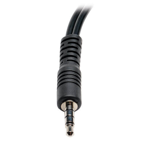 Tripp Lite P318-06N-MFF audio cable 6" (0.152 m) 3.5mm 2x3.5mm Black