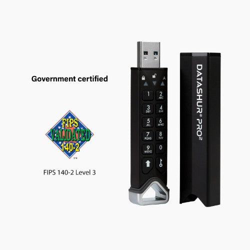 iStorage datAshur PRO2 USB flash drive 4 GB USB Type-A 3.2 Gen 1 (3.1 Gen 1) Black