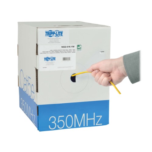 Eaton N022-01K-YW networking cable Yellow 12000" (304.8 m) Cat5e U/UTP (UTP)