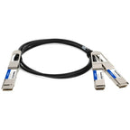 AddOn Networks CAB-D-2Q-400G-2M-AO InfiniBand/fibre optic cable 78.7" (2 m) QSFP-DD 2x QSFP56 Black, Metallic