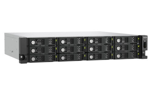 QNAP TL-R1210TC4-RP disk array 0 TB Rack (2U) Black