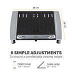 Fellowes 8036701 laptop stand Black, Silver 17"