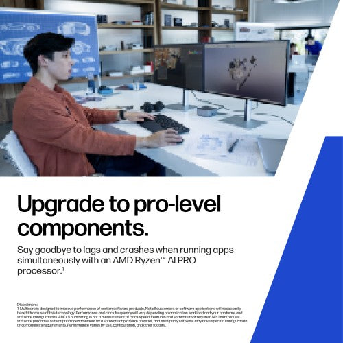 HP ZBook 8 G1ah Wolf Pro Security Edition AMD Ryzen™ 5 PRO PRO 230 Mobile workstation 14" Touchscreen WUXGA 16 GB DDR5-SDRAM 512 GB SSD Wi-Fi 7 (802.11be) Windows 11 Pro AI PC Silver