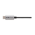Eaton U437-MM1-03 audio cable 35.4" (0.9 m) 3.5mm USB Type-C Black, Gray