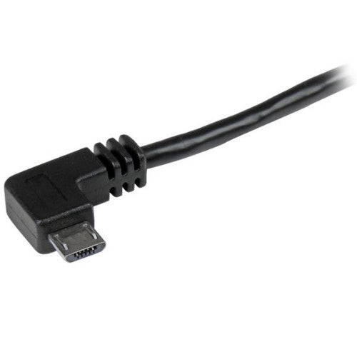 StarTech.com USB2AUB2RA2M USB cable USB 2.0 78.7" (2 m) USB A Micro-USB B 0.48 Gbit/s Black