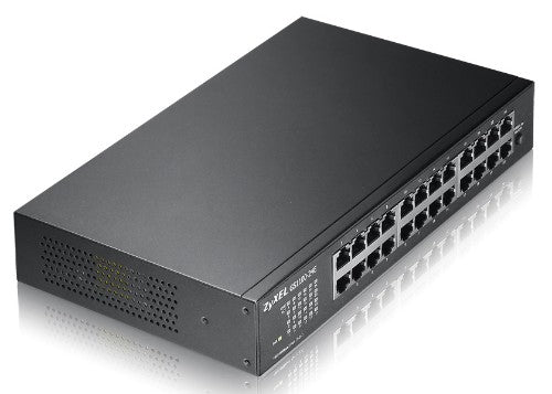 Zyxel GS1100-24E network switch Unmanaged Gigabit Ethernet (10/100/1000) Black
