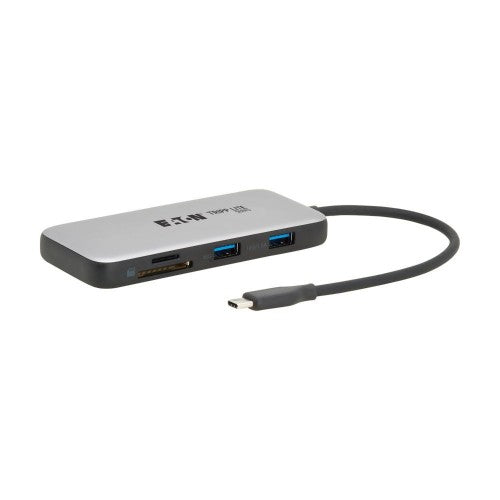 Eaton U444-06N-H4MUC3 interface hub USB Type-C 10000 Mbit/s Black, Gray