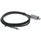 AddOn Networks USBC2H4MMAL-AA video cable adapter 72" (1.83 m) USB Type-C HDMI Black