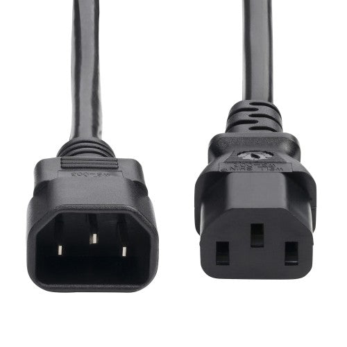 StarTech.com 8713-8100-POWER-CORD power cable Black 11.8" (0.3 m) C14 coupler C13 coupler
