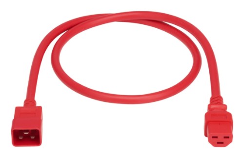 Eaton P035-003-ARD power cable Red 35.4" (0.9 m) IEC C20 C21 coupler