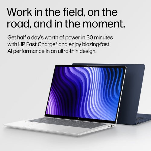 HP EliteBook X G2q 14 inch Notebook Next Gen AI PC Wolf Pro Security Edition Copilot+ PC Laptop 14" WUXGA 32 GB LPDDR5x-SDRAM 512 GB SSD Wi-Fi 7 (802.11be) Windows 11 Pro Blue