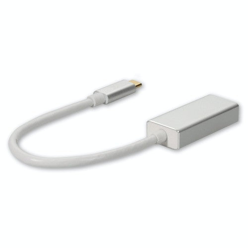 AddOn Networks USBC2DPMFAL-AA video cable adapter 7.87" (0.2 m) USB Type-C DisplayPort Aluminum