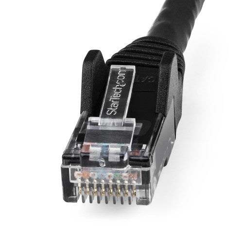StarTech.com N6LPATCH10BK networking cable Black 118.1" (3 m) Cat6 U/UTP (UTP) Round