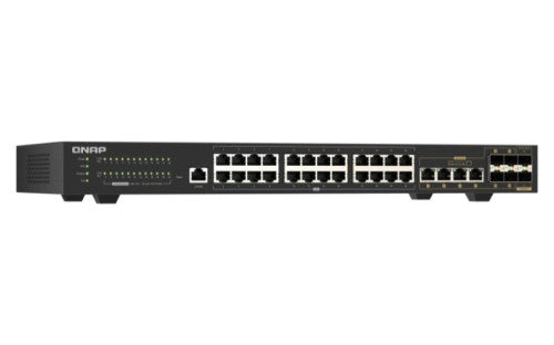 QNAP QSW-M2130-4C2S24T-US network switch Managed L2 2.5G Ethernet (100/1000/2500) 1U Black