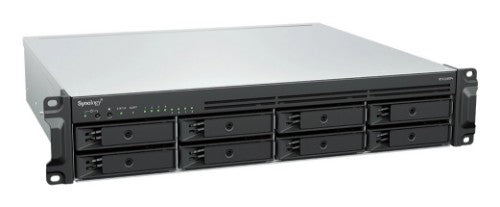 Synology RackStation RS1226RP+ NAS/storage server Rack (2U) AMD Ryzen V1500B 4 GB DDR4 0 TB Synology DSM Black