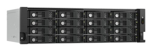 QNAP TL-R1600PES-RP HDD/SSD enclosure Black, Gray 2.5/3.5"