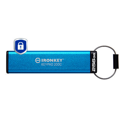 Kingston Technology IronKey 256GB USB-C Keypad 200C, FIPS 140-3 Lvl 3 AES-256