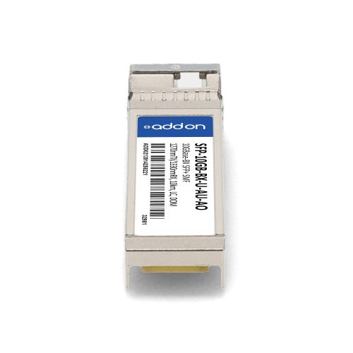 AddOn Networks SFP-10GB-BX-U-AU-AO network transceiver module Fiber optic 10000 Mbit/s SFP+