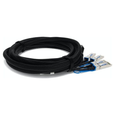 AddOn Networks MC2609130-005-AO InfiniBand/fibre optic cable 196.9" (5 m) QSFP+ 4xSFP+ Black