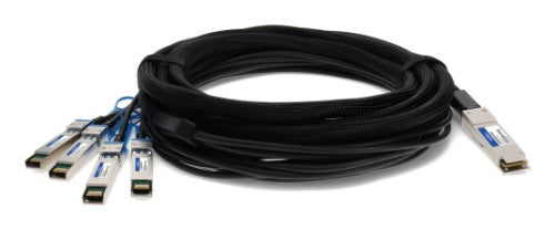 AddOn Networks JNP-QSFP-DACBO-0-5M-AO InfiniBand/fibre optic cable 19.7" (0.5 m) QSFP+ 4x SFP+ DAC Black
