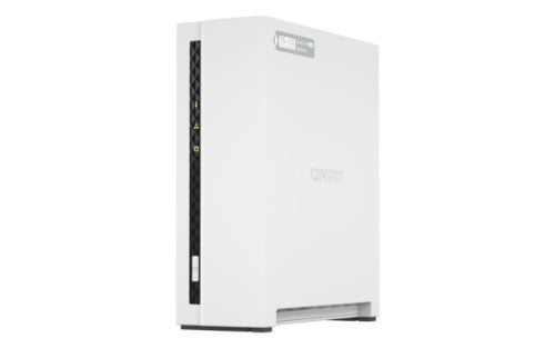 QNAP TS-133-US NAS/storage server Tower Cortex-A55 2 GB DDR4 0 TB QNAP Turbo System White