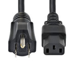 StarTech.com 10FT-LC10A-POWERCORD power cable Black 122" (3.1 m) NEMA 5-15P C13 coupler