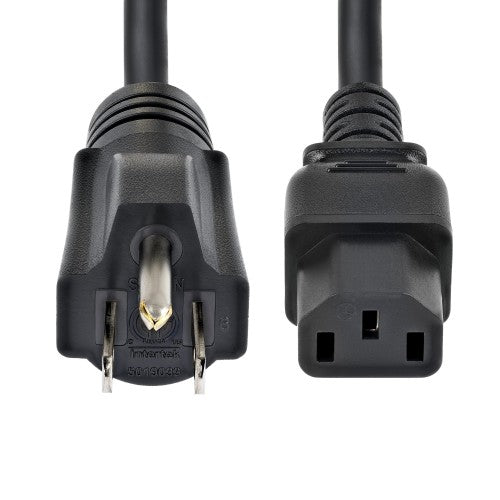 StarTech.com 10FT-LC10A-POWERCORD power cable Black 122" (3.1 m) NEMA 5-15P C13 coupler