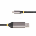 StarTech.com 142-USBC-DP-8K-10F video cable adapter 118.1" (3 m) USB Type-C DisplayPort Black, Gray