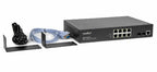 Rocstor SolidConnect SCM8 Managed L2 Gigabit Ethernet (10/100/1000) Power over Ethernet (PoE) Black
