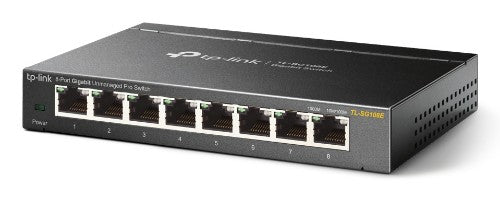 TP-Link TL-SG108E network switch Managed L2 Gigabit Ethernet (10/100/1000) Black - Buy IT Solutions