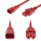 AddOn Networks ADD-C142C15H14G2MRD power cable Red 78.7" (2 m) IEC C14 IEC C15