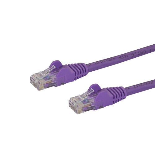 StarTech.com N6PATCH1PL networking cable Purple 11.8" (0.3 m) Cat6 U/UTP (UTP)