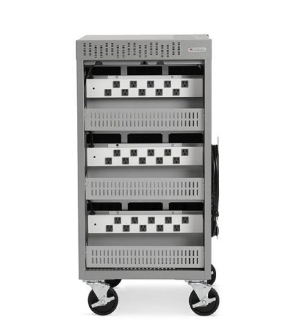Bretford CUBE Cart Slim Portable device management cabinet Gray
