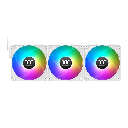 Thermaltake CL-F190-PL12SW-A computer cooling system Computer case Fan 4.72" (12 cm) White 3 pc(s)