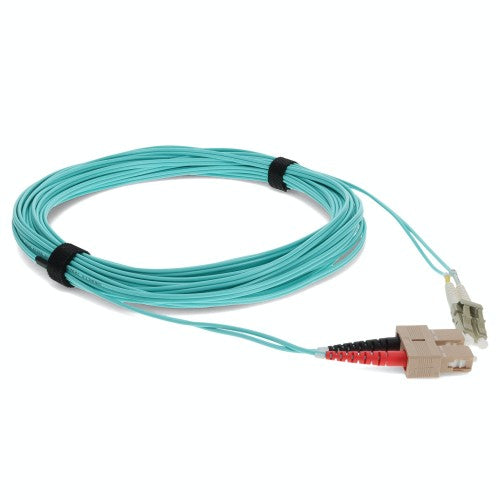 AddOn Networks ADD-SC-LC-7M5OM4-TAA InfiniBand/fibre optic cable 275.6" (7 m) LOMM Aqua color