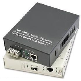 AddOn Networks ADD-GMC-2RJSFP-POE+ network media converter 1000 Mbit/s Multi-mode, Single-mode Black