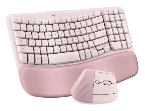 Logitech ERGO 920-013612 keyboard Mouse included Universal Bluetooth QWERTY US English Rose