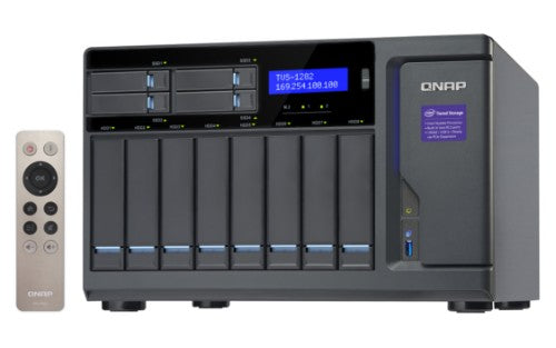 QNAP TVS-1282 NAS Tower Intel® Core™ i7 i7-6700 32 GB DDR4 0 TB QNAP Turbo NAS System Black