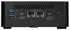 MSI Cubi NUC 13MQG-202BUS PC/workstation barebone 0.84L sized PC Black i7-1365U Intel SoC