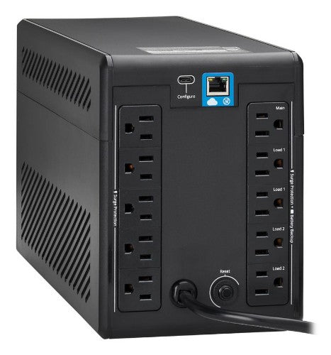 Eaton SMART750LCDTNC uninterruptible power supply (UPS) Line-Interactive 0.75 kVA 500 W 10 AC outlet(s)