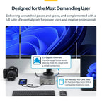StarTech.com 215N-TB5USB4DOCK laptop dock/port replicator Wired Thunderbolt 5 Gray
