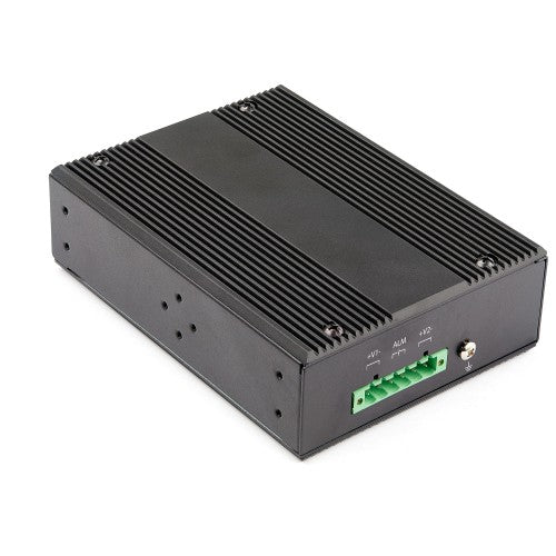 StarTech.com IES1G52UP12V network switch Unmanaged Gigabit Ethernet (10/100/1000) Power over Ethernet (PoE) Black
