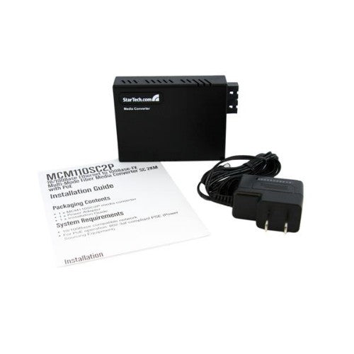 StarTech.com MCM110SC2P network media converter 100 Mbit/s 1310 nm Multi-mode