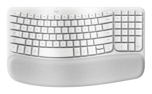 Logitech Wave Keys for Mac keyboard Universal RF Wireless + Bluetooth QWERTY English White