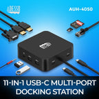 Adesso AUH-4050 laptop dock/port replicator Wired USB 3.2 Gen 1 (3.1 Gen 1) Type-C Black